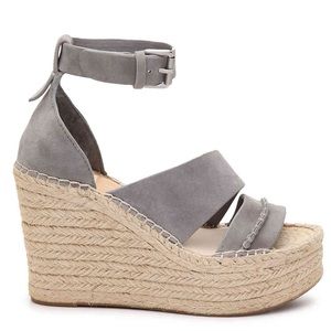 COPY - DOLCE VITA SEMI-ESPADRILLE WEDGES IN “SMOKE”